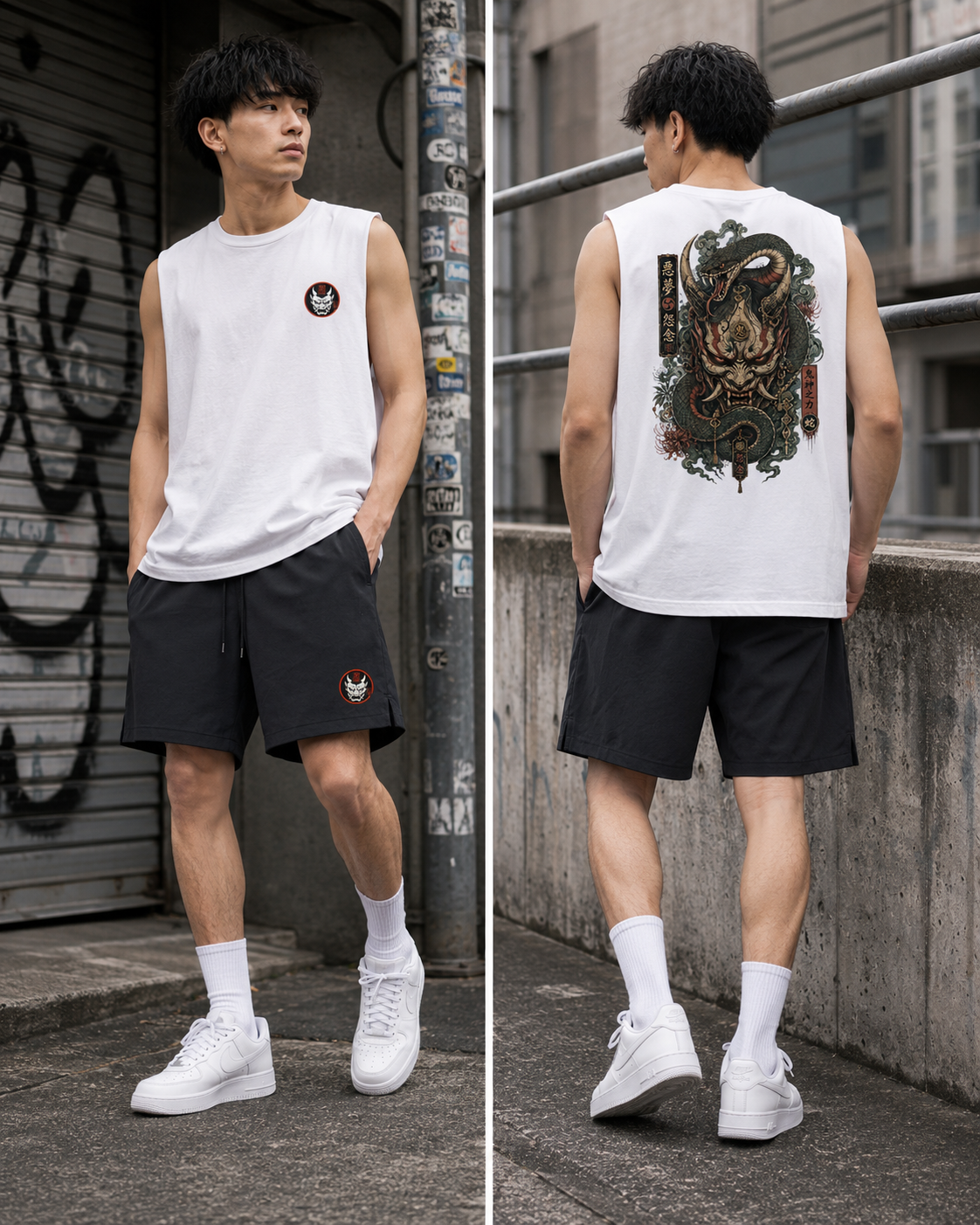 Demon Oni Dragon Tank Top